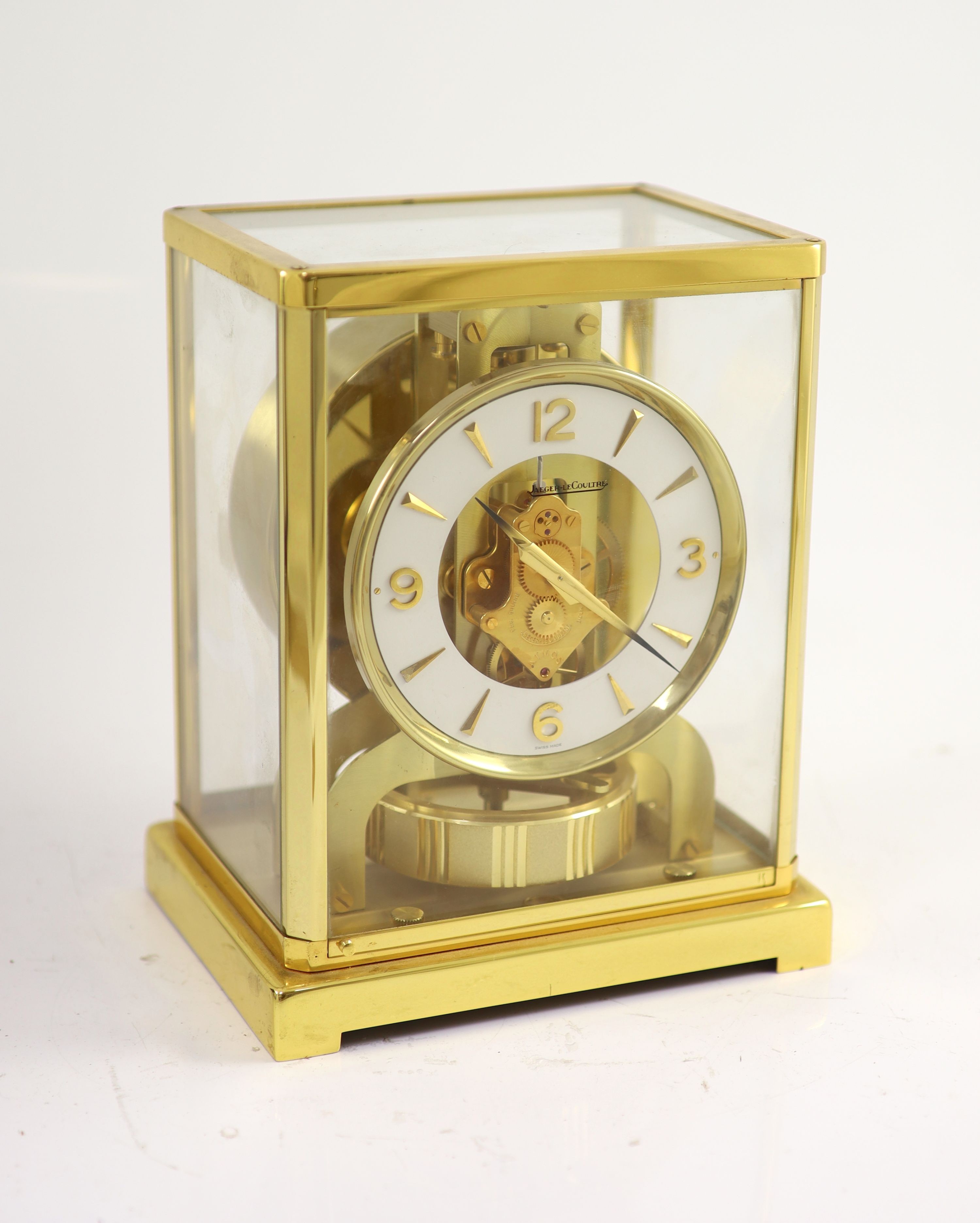 A Jaeger le Coultre Atmos clock H 23cm. W 18cm.